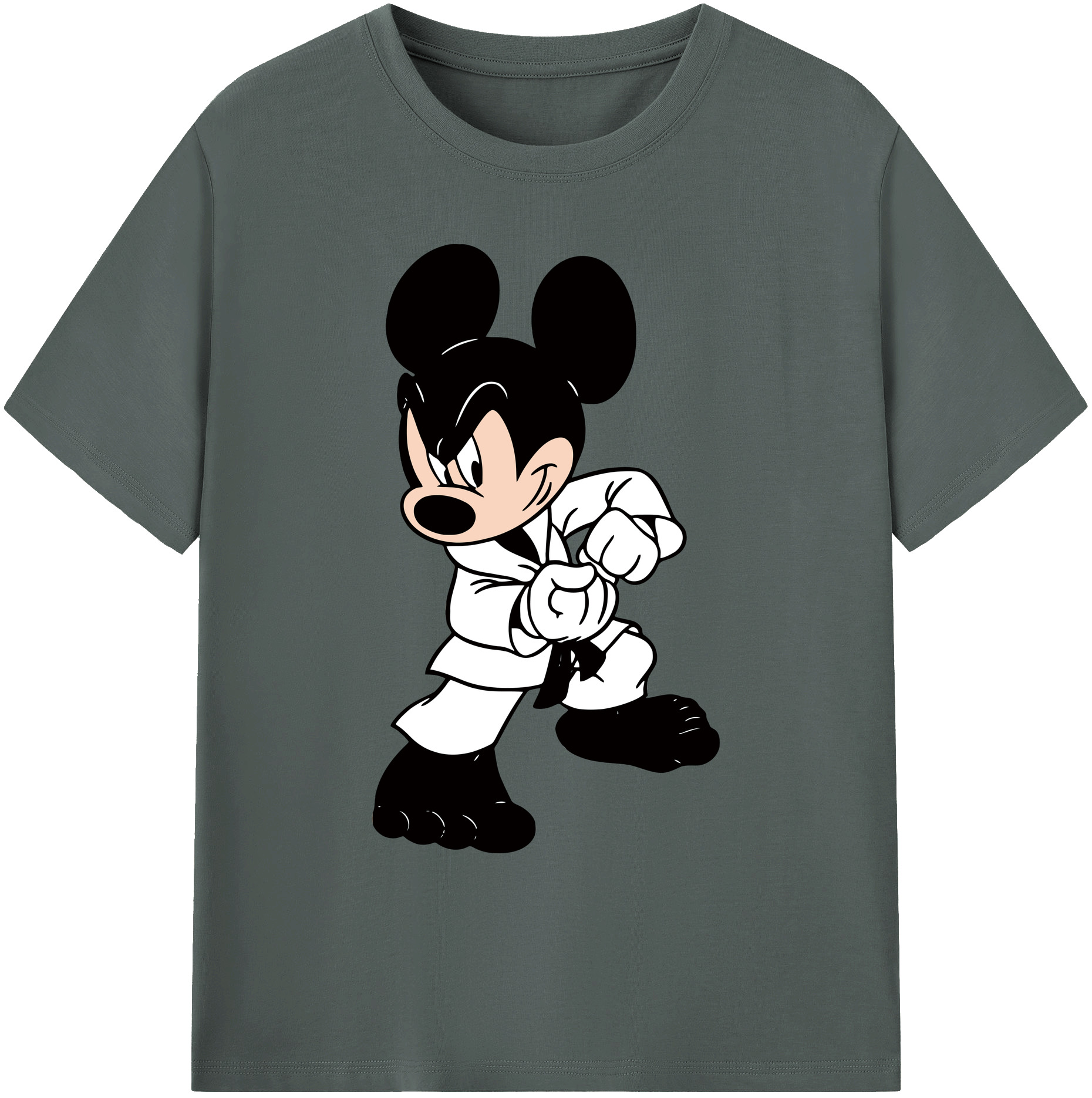 ミッキーマウス Mickey Mouse 綿100％ メンズ半袖Tシャツ｜肌触りやわらか＆通気性